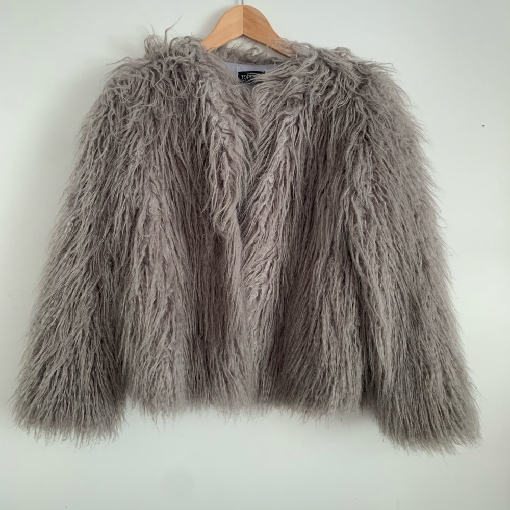 Furry grey jacket